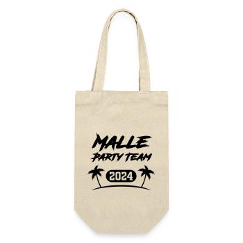 malle party team 2024 - Geschenkbeutel für Flaschen - Natur - Vorne