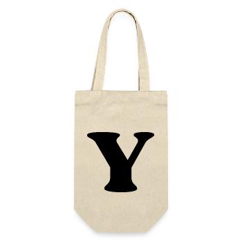 Letter y - Gift Bag for Bottles - nature - Front