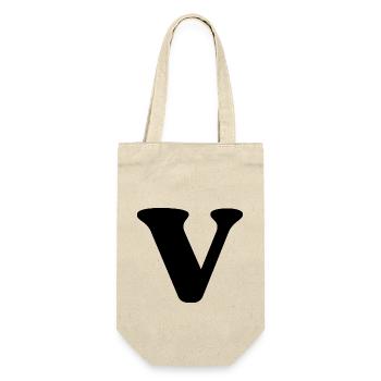 Lettre v - Sac à bouteille - nature - Devant