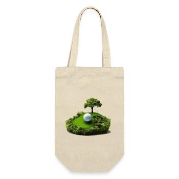 die kleine Golf-Insel - Geschenkbeutel für Flaschen - Natur - Vorne