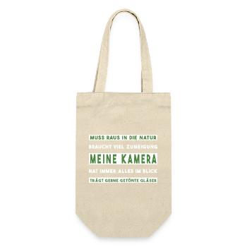 Fotograf fotografieren Naturfotograf - Geschenkbeutel für Flaschen - Natur - Vorne