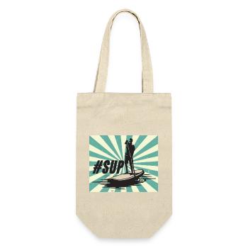SUP - Geschenkbeutel für Flaschen - Natur - Vorne