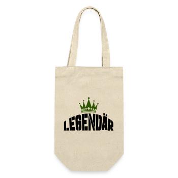 legendär - Geschenkbeutel für Flaschen - Natur - Vorne