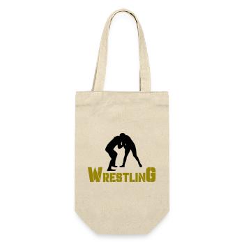 wrestling - Geschenkbeutel für Flaschen - Natur - Vorne