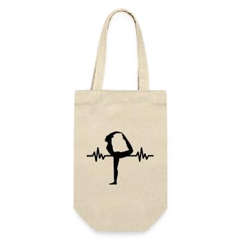 Heartbeat Gymnastics - Meditation Gymnastics Yoga - Gift Bag for Bottles - nature - Front