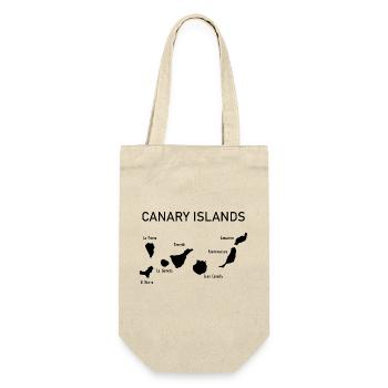 Canary islands Map Kanarische Inseln Karte - Geschenkbeutel für Flaschen - Natur - Vorne