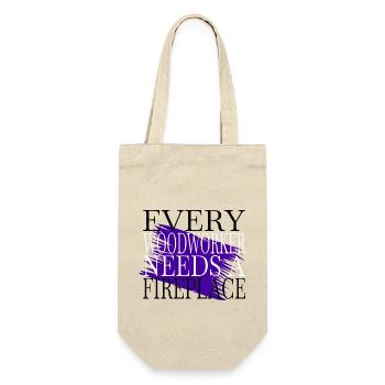 Woodworking Fun Funny Carpenter Citations - Sac à bouteille - nature - Devant