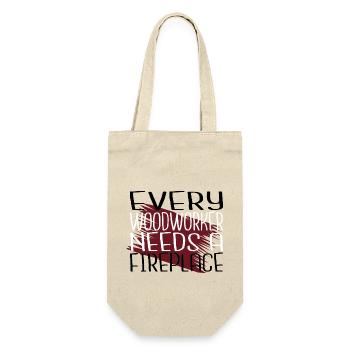 woodcutter chop wood statement jokes forest work - Gift Bag for Bottles - nature - Front