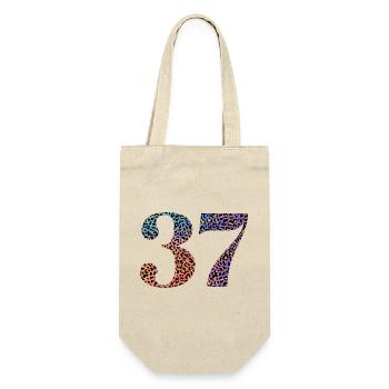 37th Anniversary Leopard - Gift Bag for Bottles - nature - Front