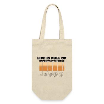 Life is Full of Choises Funny Golf Quotes - Gift Bag for Bottles - nature - Front