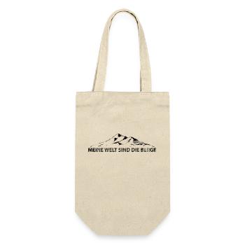 Meine Welt Sind Die Berge - (7) - Geschenkbeutel für Flaschen - Natur - Vorne