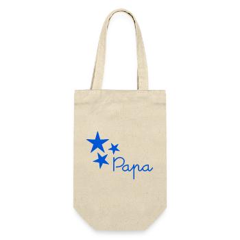 CHRISTMAS. YEAR. ANNIVERSARY. RETIREMENT. DAD. MAMAM. - Gift Bag for Bottles - nature - Front