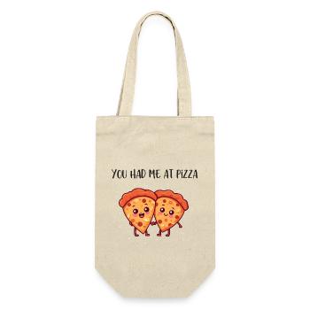BLK YouHadMeAtPizza - Gift Bag for Bottles - nature - Front