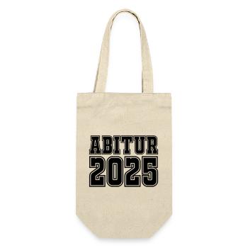 Abitur 2025 - Geschenkbeutel für Flaschen - Natur - Vorne