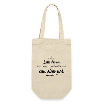 Little Drama Queen - Baby Sprüche - Geschenkbeutel für Flaschen - Natur - Vorne