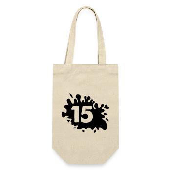 Blobs 15 - Gift Bag for Bottles - nature - Front
