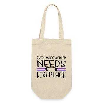 plombier amériques génial drôle artisans conception - Sac à bouteille - nature - Devant