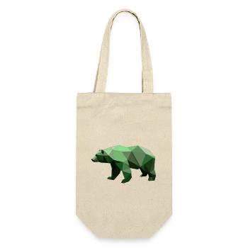 Bear, Polygon, Hiking, Trees, Animal, Wilderness, Nature, Green - Gift Bag for Bottles - nature - Front