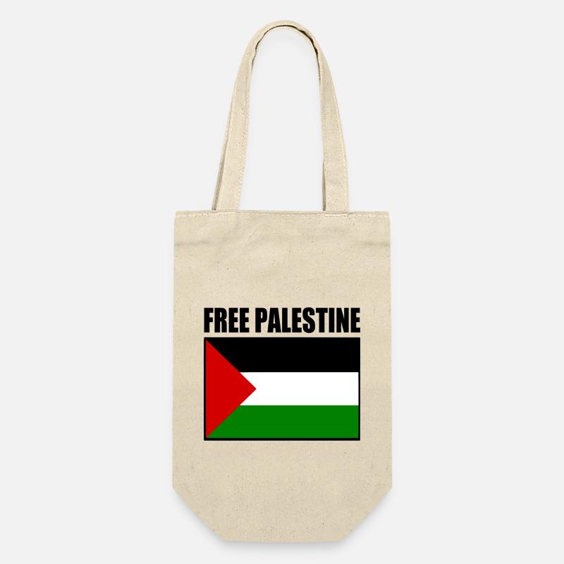 Free palestine - Sac à bouteille - nature