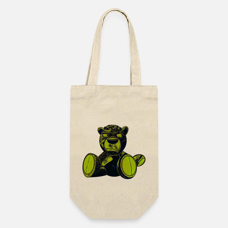 Effrayant Teddy Vert - Sac à bouteille - nature