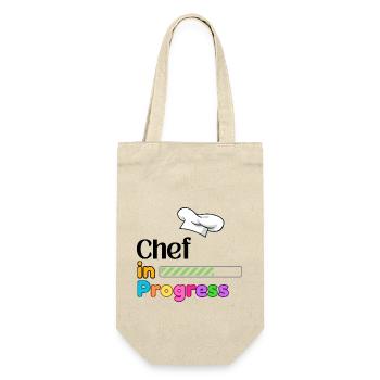 Chef In Progress Cooking Student - Gift Bag for Bottles - nature - Front