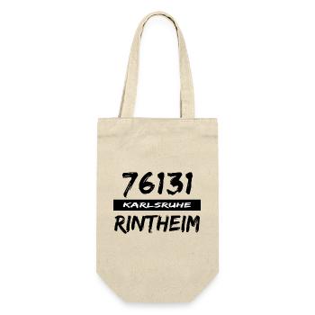 76131 Karlsruhe Rintheim - Geschenkbeutel für Flaschen - Natur - Vorne