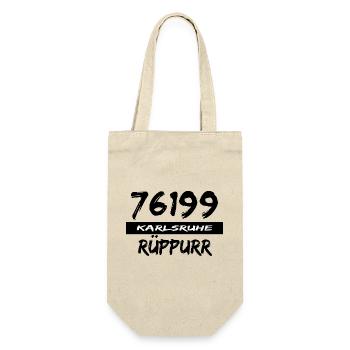79199 Karlsruhe Rüppurr - Geschenkbeutel für Flaschen - Natur - Vorne