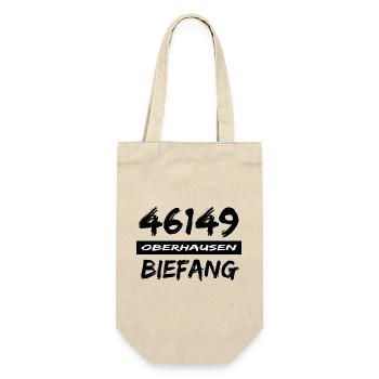 46149 Oberhausen Biefang - Geschenkbeutel für Flaschen - Natur - Vorne