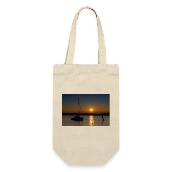 Sonnenuntergang am Ammersee - Geschenkbeutel für Flaschen - Natur - Vorne