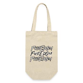 Triple Freedom Graffiti Font - Gift Bag for Bottles - nature - Front