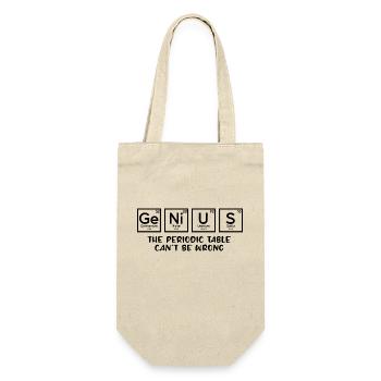 Genius The Periodic Table Can't Be Wrong - Gift Bag for Bottles - nature - Front