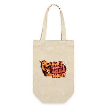 Rire Optimiste Plaisir Bonheur Penser positif - Sac à bouteille - nature - Devant