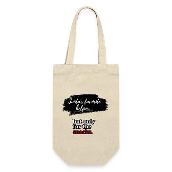 Santa's favorite helper... - Gift Bag for Bottles - nature - Front