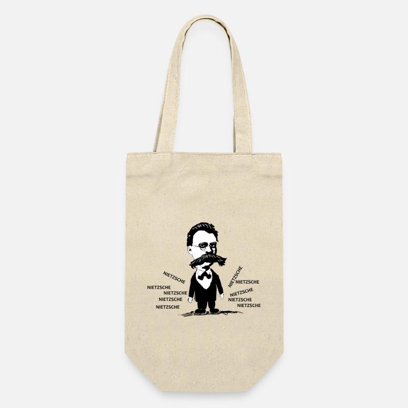 Nietzsche - Geschenkbeutel für Flaschen - Natur