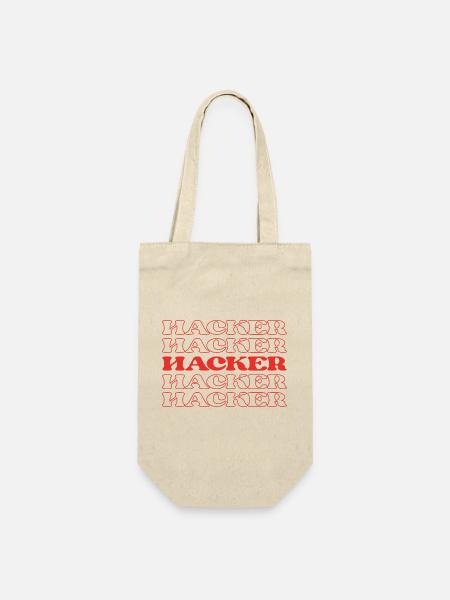 Hacker Cyberkriminelle Sicherheitsverletzer Cyber - Geschenkbeutel für Flaschen - Natur