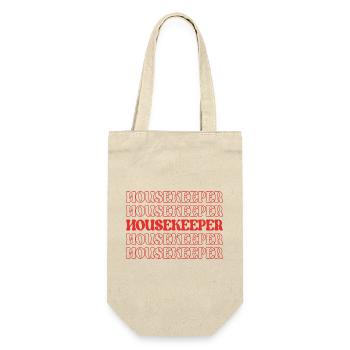 Femme de ménage Femme de ménage Concierge Concierge - Sac à bouteille - nature - Devant