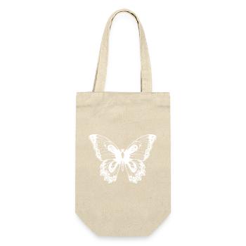 Schmetterling Tattoo - Geschenkbeutel für Flaschen - Natur - Vorne
