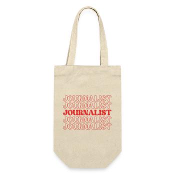Journalist Reporter Correspondent Writer Newsman - Gift Bag for Bottles - nature - Front