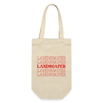 Landschaftsgärtner Landschaftsgärtner - Geschenkbeutel für Flaschen - Natur - Vorne