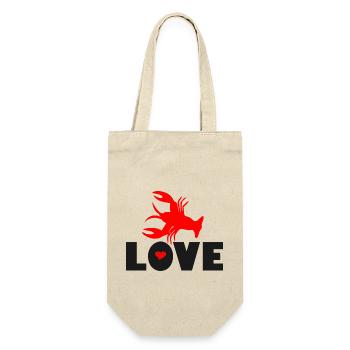 ❤️🦞I Love Lobster-Love Seafood-Best seafood - Gift Bag for Bottles - nature - Front