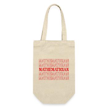 Mathematician Math Expert Math Whiz Math Genius - Gift Bag for Bottles - nature - Front