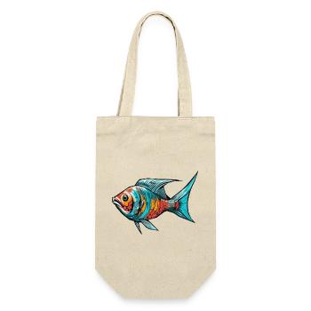 Poisson Graffiti coloré - Sac à bouteille - nature - Devant