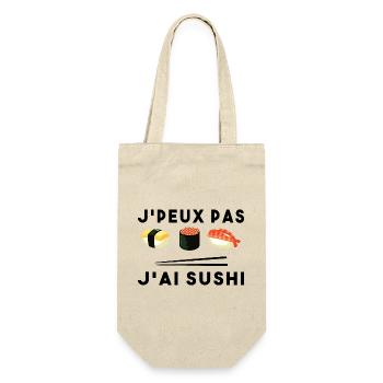 Je Peux Pas J ai Sushi - Sac à bouteille - nature - Devant