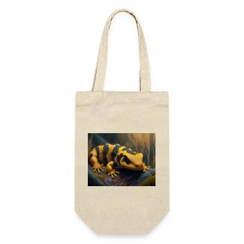 Cute animals doing hibernation – fire salamander - Gift Bag for Bottles - nature - Front