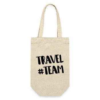 Travel Team - Geschenkbeutel für Flaschen - Natur - Vorne