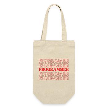 Programmierer, Programmierer, Entwickler, Programmierer, Software-Ingenieur - Geschenkbeutel für Flaschen - Natur - Vorne