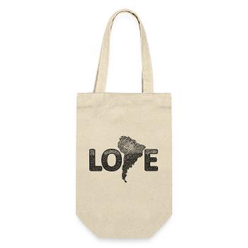 America background with jaguar and crocodile - Gift Bag for Bottles - nature - Front