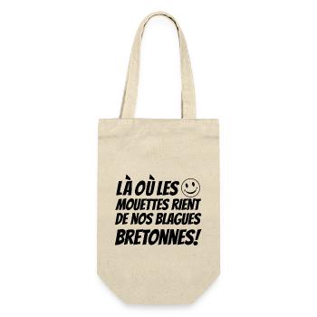 blagues bretonnes,cadeaux humoristique,Humour BZH - Sac à bouteille - nature - Devant