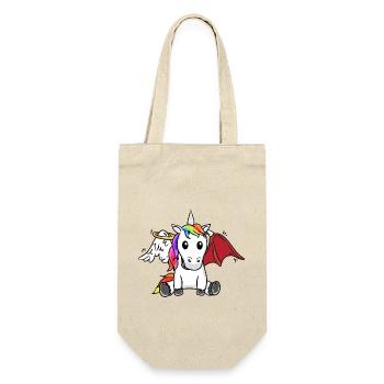 Unicorn Heavenly Depraved Bad Satanic - Gift Bag for Bottles - nature - Front