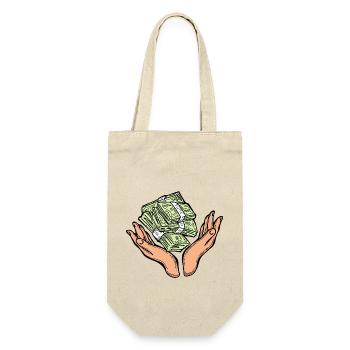 Big money flying to you for wealth and prosperity. - Gift Bag for Bottles - nature - Front